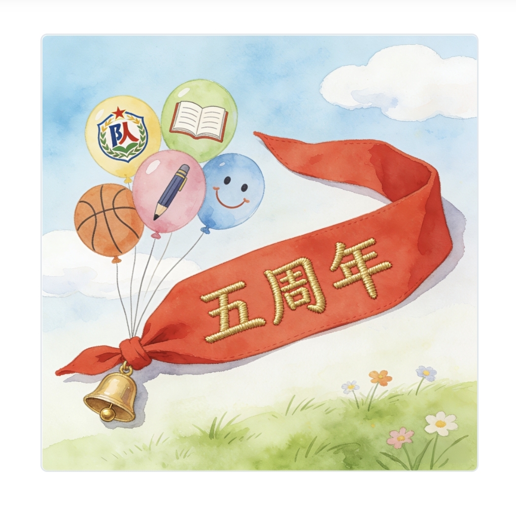 入队五周年纪念日快乐